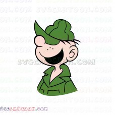 Beetle Bailey 01 svg dxf eps pdf png