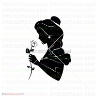 Belle Silhouette Beauty And The Beast 047 svg dxf eps pdf png