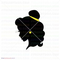 Belle Silhouette Beauty And The Beast 048 svg dxf eps pdf png