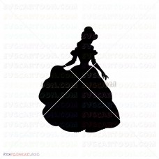 Belle Silhouette Beauty And The Beast 049 svg dxf eps pdf png