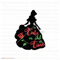 Belle Silhouette Beauty And The Beast 052 svg dxf eps pdf png