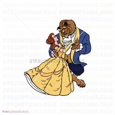 Belle and Beast Dancing Beauty And The Beast 007 svg dxf eps pdf png