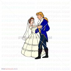 Belle with Prince Beauty And The Beast 006 svg dxf eps pdf png