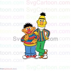 Bert and Ernie Sesame Street svg dxf eps pdf png