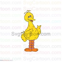 Big Bird Sesame Street svg dxf eps pdf png