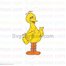 Big Bird Sesame Street svg dxf eps pdf png