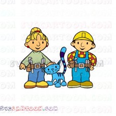 Bob and Wendy and Pilchard Bob the Builder 2 svg dxf eps pdf png