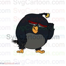 Bomb Angry Birds svg dxf eps pdf png