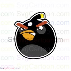 Bomb Face 2 Angry Birds svg dxf eps pdf png