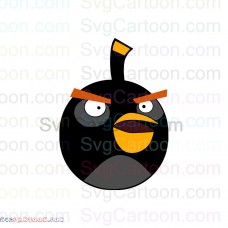 Bomb Face 4 Angry Birds svg dxf eps pdf png