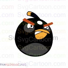 Bomb Face Angry Birds svg dxf eps pdf png