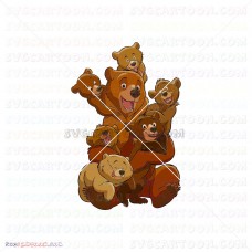 Brother Bear 002 svg dxf eps pdf png