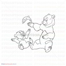 Brother Bear 019 svg dxf eps pdf png