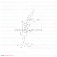Bugs Bunny 049 svg dxf eps pdf png