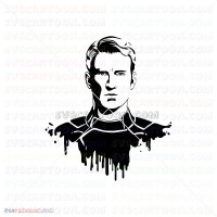 Capitan America Silhouette 017 svg dxf eps pdf png