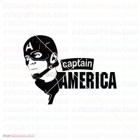 Capitan America Silhouette 021 svg dxf eps pdf png