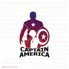 Captain America Silhouette svg dxf eps pdf png