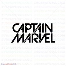 Captain Marvel Silhouette 003 svg dxf eps pdf png