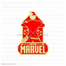 Captain Marvel Silhouette 008 svg dxf eps pdf png