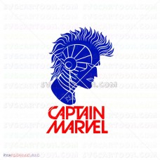 Captain Marvel Silhouette 009 svg dxf eps pdf png