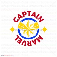 Captain Marvel Silhouette 017 svg dxf eps pdf png