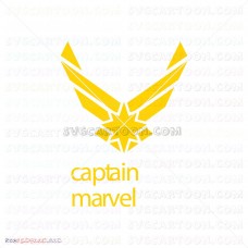 Captain Marvel Silhouette 024 svg dxf eps pdf png
