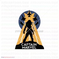 Captain Marvel Silhouette 032 svg dxf eps pdf png