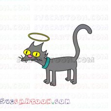 Cat The Simpsons Snowball 3 svg dxf eps pdf png