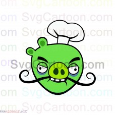 Chef Pig Angry Birds svg dxf eps pdf png