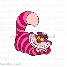 Cheshire Cat Alice Wonderland svg dxf eps pdf png