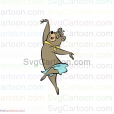 Cindy Bear Dancing Yogi Bear svg dxf eps pdf png