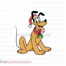 Classic Pluto Christmas Mickey Mouse svg dxf eps pdf png