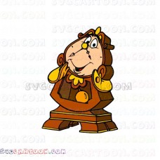 Cogsworth Beauty Beast 2 svg dxf eps pdf png