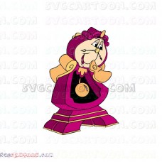 Cogsworth Beauty Beast svg dxf eps pdf png