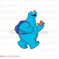 Cookie Monster School Sesame Street svg dxf eps pdf png