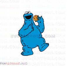 Cookie Monster Sesame Street svg dxf eps pdf png