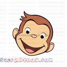 Curious George Face svg dxf eps pdf png