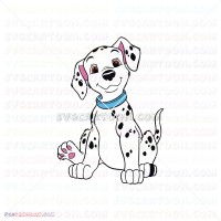 Cute Puppy Puppies 101 Dalmatians 039 svg dxf eps pdf png