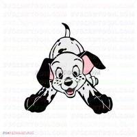Cute Puppy Puppies 101 Dalmatians 042 svg dxf eps pdf png