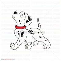 Cute Puppy Puppies 101 Dalmatians 046 svg dxf eps pdf png