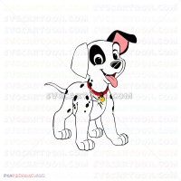 Cute Puppy Puppies 101 Dalmatians 049 svg dxf eps pdf png