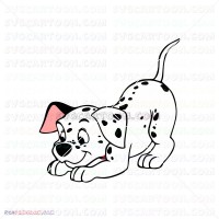 Cute Puppy Puppies 101 Dalmatians 051 svg dxf eps pdf png