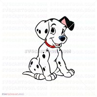 Cute Puppy Puppies 101 Dalmatians 055 svg dxf eps pdf png