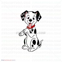 Cute Puppy Puppies 101 Dalmatians 057 svg dxf eps pdf png