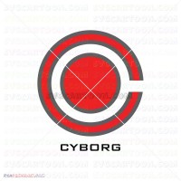 Cyborg svg dxf eps pdf png