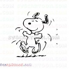 Dancing Snoopy svg dxf eps pdf png