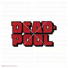 Deadpool 058 svg dxf eps pdf png