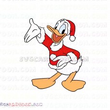 Donald Duck Santa Mickey Mouse christmas svg dxf eps pdf png