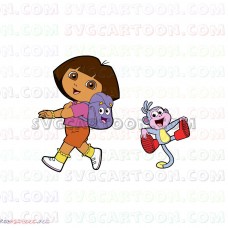 Dora and Boots backpack Dora the Explorer svg dxf eps pdf png