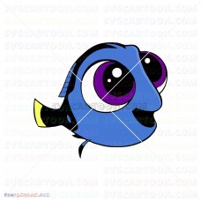 Dory Finding Nemo 020 svg dxf eps pdf png